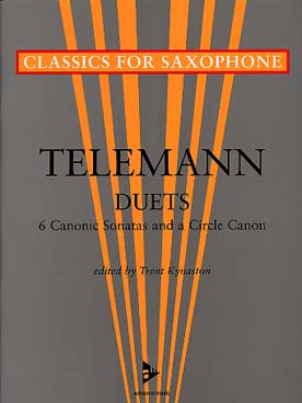 Illustration telemann six canonic sonatas (duets)