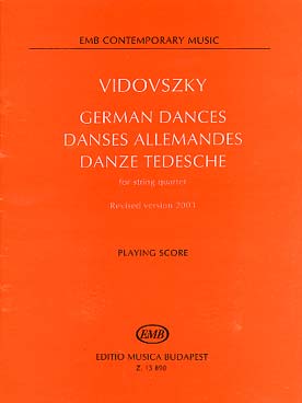Illustration vidovszky danses allemandes