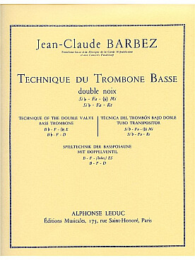 Illustration de Technique du trombone basse double noix