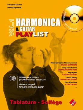 Illustration harmonica playlist avec guitare vol. 1