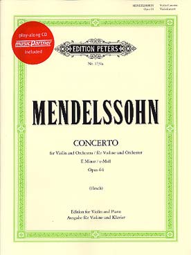 Illustration de Concerto op. 64 en mi m (rév. C. Flesch) avec CD