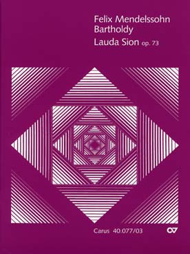 Illustration de Lauda sion op. 73 chant/piano