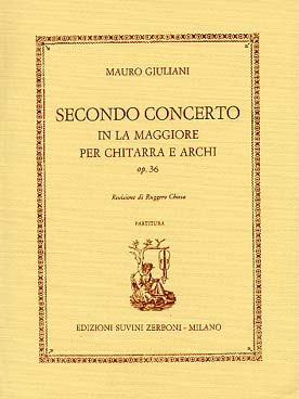 Illustration de Concerto N° 2 op. 36 en la M pour guitare et cordes - Conducteur