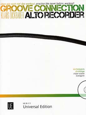 Illustration de Groove connection : exercices de gammes et arpèges dans toutes les tonalités, à jouer en groupe, avec CD play-along (texte allemand/anglais) - Vol. 1 : practise like never before