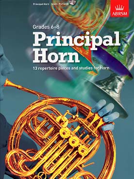 Illustration de PRINCIPAL HORN Grades 6-8 (score and parts) avec CD