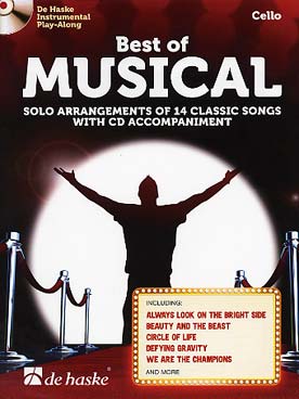 Illustration best of musical avec cd violoncelle