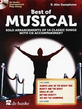 Illustration de BEST OF MUSICAL : 14 arrangements de musiques de films avec CD play-along
