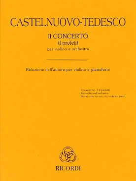 Illustration de Concerto N° 2 pour violon et orchestre (I profeti), réd. piano par l'auteur