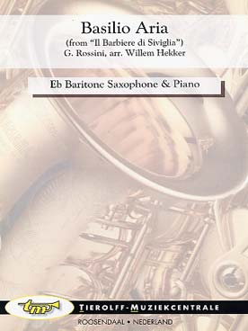 Illustration de Basilio aria ext. du Barbier de Séville pour saxophone baryton et piano