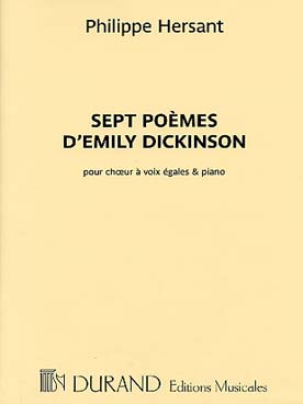 Illustration de Sept poèmes d'Emily Dicknson pour chœur à voix égales et piano