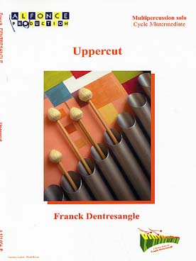 Illustration de Uppercut pour tam-tam, 2 bongos, gong, 4 toms et grosse caisse à pédale