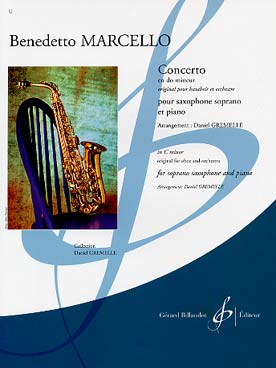 Illustration de Concerto en do m pour hautbois et orchestre, tr. Gremelle pour saxophone soprano et piano