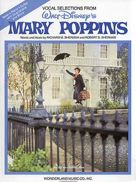 Illustration de Mary Poppins vocal selections : 11 chansons complètes avec photos du film (P/V/G)
