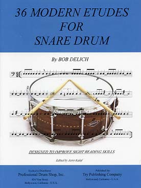 Illustration de 36 Modern etudes for snare drum