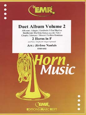 Illustration de DUET ALBUM (tr. Naulais) - Vol. 2 : Albinoni, Gershwin, Beethoven Chopin et Mouret