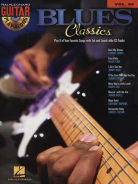 Illustration guitar play along vol. 95 : blues + cd