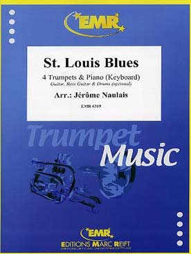 Illustration de ST LOUIS BLUES pour 4 trompettes (piano, guitare, basse et percussions en option)