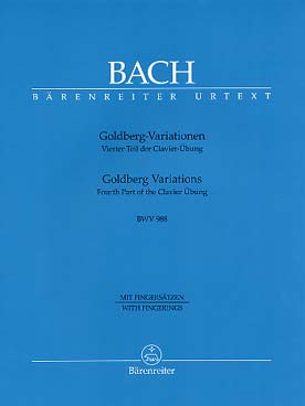 Illustration de Variations Goldberg BWV 988 - éd. Bärenreiter