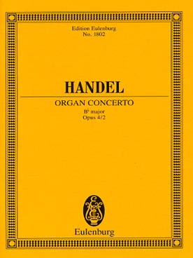 Illustration de Concerto pour orgue op. 4/2 en si b M