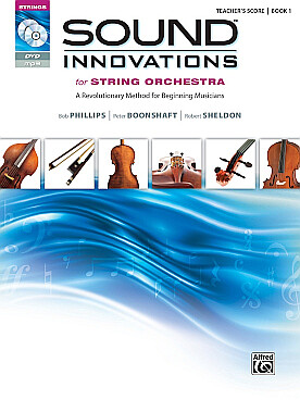 Illustration de SOUND INNOVATIONS for string orchestra avec CD et DVD - Book 1 Conducteur