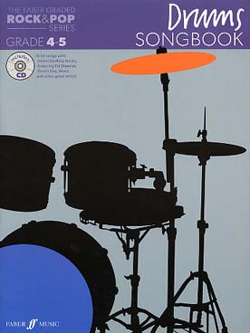 Illustration de THE FABER GRADED ROCK & POP SERIES DRUMS Songbook grades 4-5