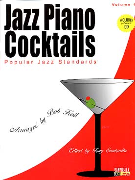 Illustration jazz piano cocktails avec cd vol. 1