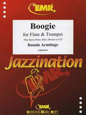 Illustration de Jazzination boogie pour flûte et avec accompagnement piano