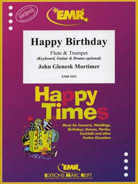 Illustration de Happy birthday avec CD pour flûte et trompette avec accompagnement piano
