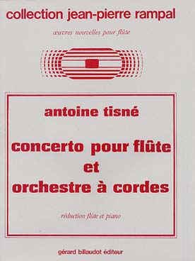 Illustration de Concerto pour flûte et orchestre à cordes, réd. flûte et piano   
