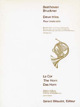 Illustration de DEUX TRIOS de Beethoven et Bruckner (tr. Leloir)