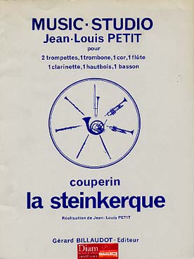 Illustration de La Steinkerque pour octuor à vents (2 trompettes, 1 trombone, 1 cor, 1 flûte, 1 clarinette, 1 hautbois, 1 basson)
