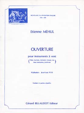 Illustration de Ouverture pour flûte, hautbois, clarinette, basson, cor, 2 trompettes, trombone (conducteur et parties)