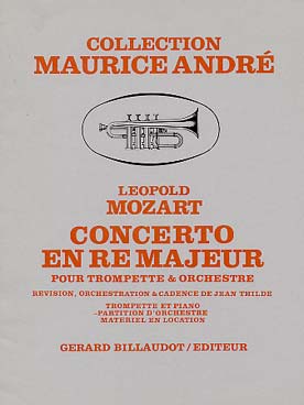 Illustration de Concerto en ré M pour trompette et orchestre (conducteur)