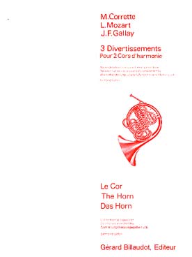 Illustration de 3 DIVERTISSEMENTS de Corrette, Mozart et Gallay