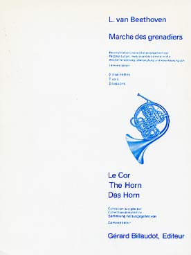 Illustration de Marche des grenadiers pour 2 clarinettes 2 cors et 2 bassons