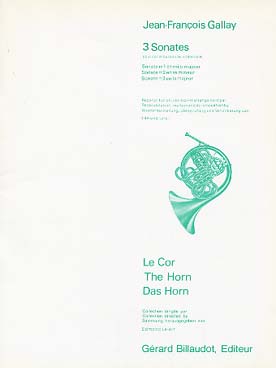 Illustration de 3 Sonates pour cor et basson ou violoncelle