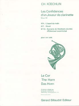 Illustration de Les Confidences d'un joueur de clarinette op. 141 (N° 4, 7 et 13)