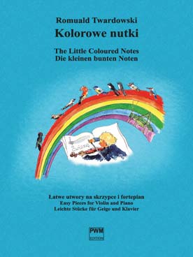 Illustration de The Little coloured notes (Kolorowad nutki, pièces faciles)