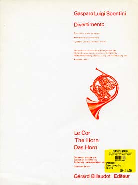 Illustration de Divertimento pour cor et piano ou harpe