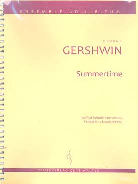Illustration de Summertime, arr. pour ensemble variable tous instruments (conducteur + parties)