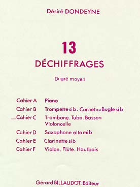 Illustration de Déchiffrages - Moyen (13 déchiffrages) Vol. C