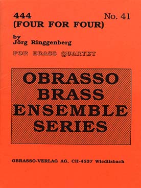 Illustration de FOUR FOR FOUR (444) pour 2 trompettes, cor et trombone