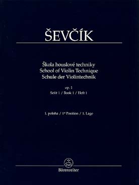 Illustration de Op. 1 : École de la technique du violon - Vol. 1 : 1re position