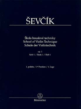 Illustration de Op. 1 : École de la technique du violon - Vol. 1 : 1re position