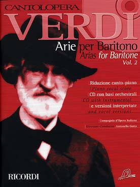 Illustration verdi arias pour baryton vol. 2 + cd