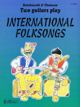 Illustration de 2 Guitares jouent... (Gitarren spielen) - International folksongs