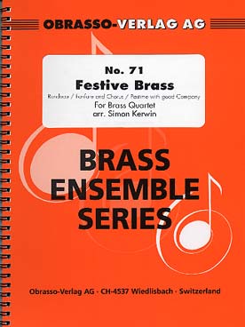Illustration de FESTIVE BRASS (tr. Kerwin) pour 2 trompettes, cor et trombone