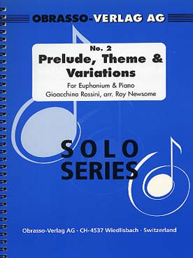 Illustration de Prelude, theme & variations for euphonium et piano