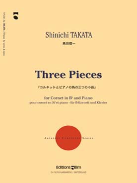 Illustration de Three pieces pour cornet en si b et piano   