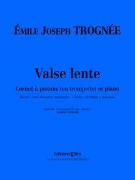 Illustration de Valse lente pour cornet à pistons (ou trompette) et piano